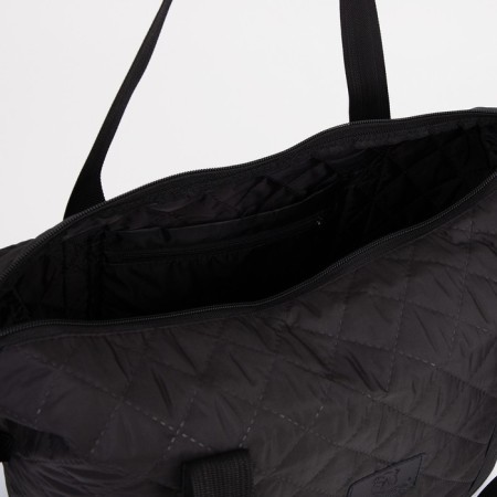 Road bag with lightning, with an increase, external pocket, long belt, black color-3