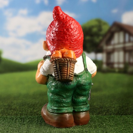 Garden figure "Dwarf Vasya with a Lantern" 43x23x21cm-2