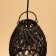Ceiling Lamp from Rotan "Pati" 1x120W, E27, 20x20x28 cm
