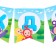 Garland on the tape "Happy Birthday", length 165 cm, telepusics