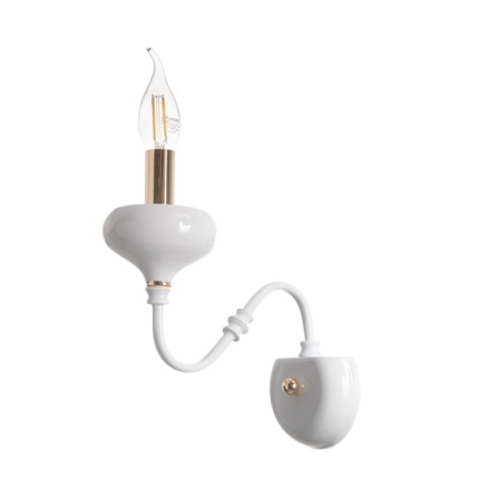 Sconces "Florence" 1he14 40W white-gold 23x10.5x25 cm