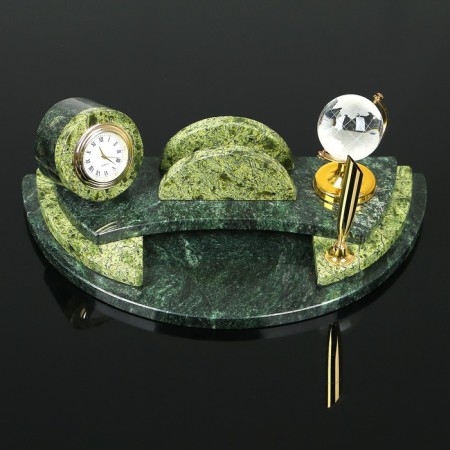 Set of a desktop with a clock, 25x13x10 cm, coil