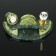 Set of a desktop with a clock, 25x13x10 cm, coil