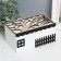 Casket tree "House under the trees" brown-white 18x10x8.8 cm