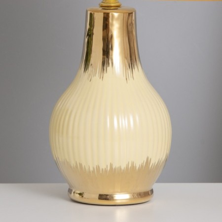 Table lamp "Alba" 1x40W E14 beige/gold 24x24x40cm-3