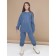 Sweatshirt for girls, height 116 cm, dark gray color