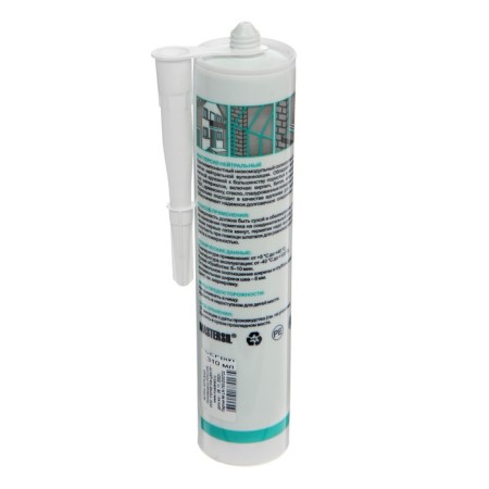 Sealant Mastersil, silicone, neutral, gray, 310 ml-1