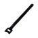 Velcro screed for wires 150x10x1.5 mm tundra, black color, 10 pcs