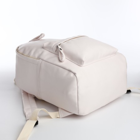Youth backpack with lightning, 4 pockets, white color-4