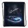 A bag for shoes 430 x 340 mm, Stavia (600D density with a water-repellent pu-propeller) "machine", black/blue