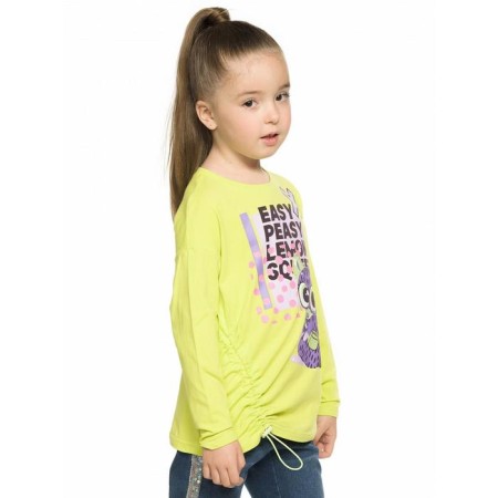 Лонгслив для девочки Pelican, рост 86 см, цвет салатовый-1