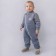 Topolino-2 overalls-heat, height 80-86 cm, color gray color