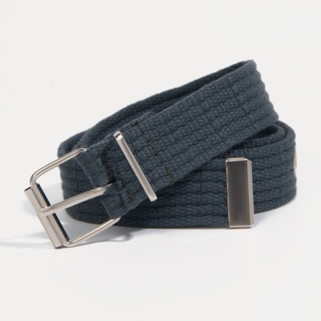 Building belt, width 3 cm, metal buckle, gray color