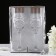 A set of wedding glasses "openwork", handmade, white-white, 6x6x20.5 cm, 2 pcs.
