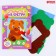 Set for creating a postcard from the felt "Mishka with a gift"