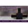 Connector T-shaped single-phase for connecting track tire pipelines GL7078 bk black