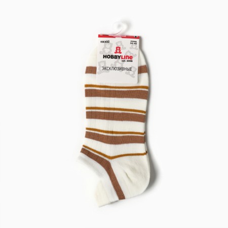 Women's socks "bears", milk color, size 36-40-2