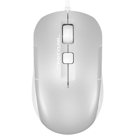 Mouse A4Tech FSTYLER FM26 silver/white optical (2000DPI) USB for a laptop (4but)