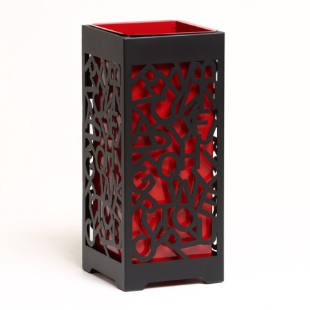 Sadovo-park urn "School" 44 l, 30 x 30 x 70 cm, case 2 mm, tank 0.5 mm