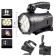 Flight battery flashlight, 4000 mAh, 25 W, 1500 lm, LED, USB, IP45