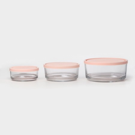 A set of glass forms for storing ABAN products, 3 pcs-1