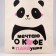 Chopper for children for a panda girl without lightning, without lining, beige color