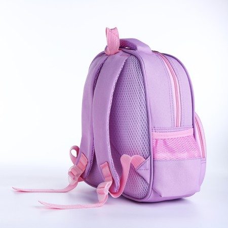 Baby backpack on lightning, 3 outer pockets, pink color-3