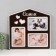 Photo frame LHDF "Family House" 33x33 in 3 photos 10x15 cm, col. Wenge-white (plastic screen)