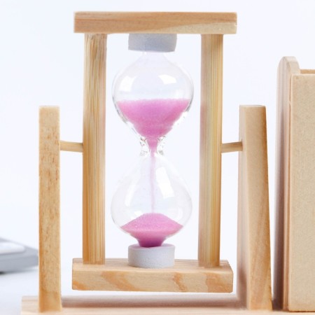 Organizer for the office with sand clock (2 in 1) “Read a little?”, 9.5 x 13.5 cm-6