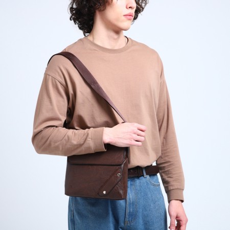 Male bag, brown color-5