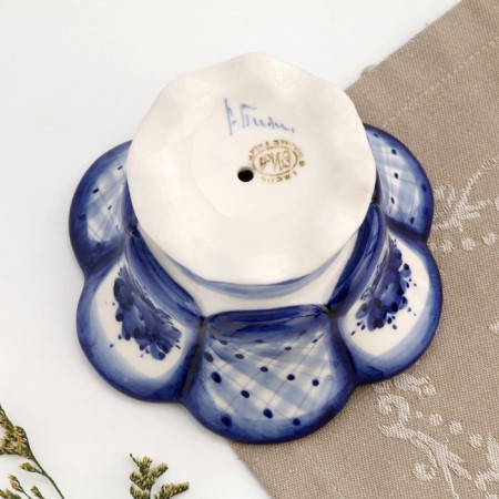 Vase for jam, small, gzhel, porcelain, 7x12 cm-4