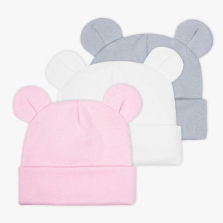 Children's cap Amarobaby Nature Essence Bear, size 38-40, pink color-6