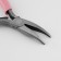 Subtlebounds curved, for needlework, 13 × 6.5 cm, silver/pink color