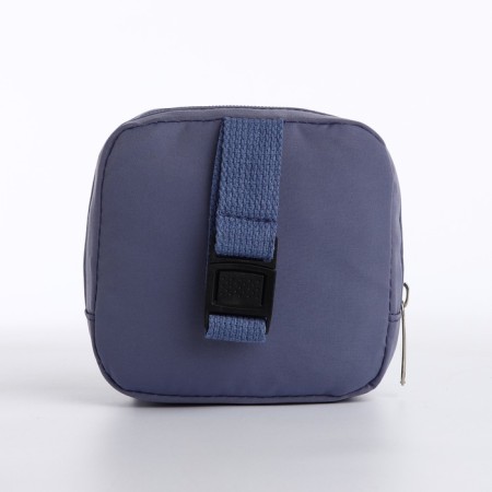 Young backpack from textiles on lightning, external pocket, handbag, blue color-6