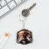 Key keychain wooden "Gemini", 4.5 x 6 cm