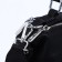Board-suction with lightning, external pocket, long belt, black color