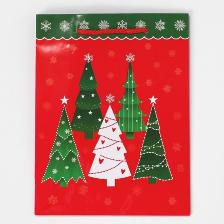 Laminated vertical "Christmas tree", MS 18 x 23 x 8 cm, New Year-4