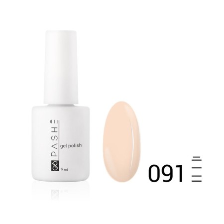 Color gel polish Pashe, No. 091 Pearl Parfa, 9 ml