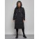 Coat insulated winter female, size 48, black color