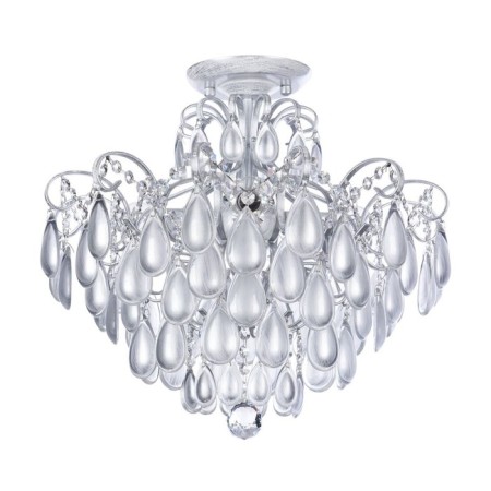 Chandelier Chabrol 4x40W E14, silver 47.4x39.1 cm-1