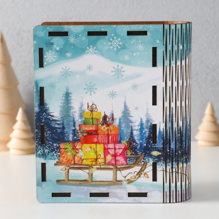 New Year's piggy bank "Wealth" 14x12x5 cm-5