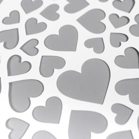 Plastic stencil "hearts" 24x16 cm-2