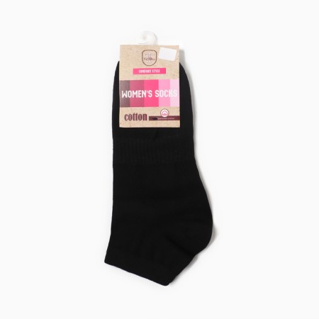 Male socks shortened, black color, rr 29-2