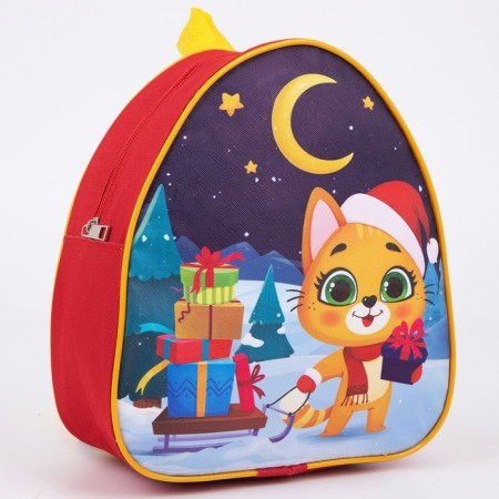 New Year's children's backpack "A cat with gifts", for the New Year-2