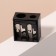 Cosmetic sharpener, with a lid, double, black color