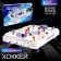 Hockey board game, voluminous players, playing field size 70 × 42 cm, 2 players, 5+
