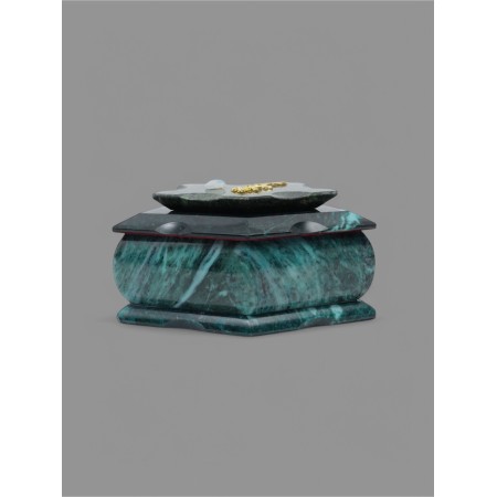 Casket "Pyathedral" 16x9x8 cm, natural stone, coil-11