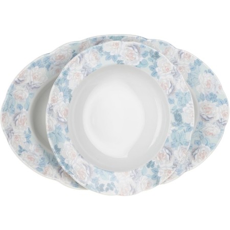 Dining Service 6/25 Rose, Blue Rose decor, 25 items-2