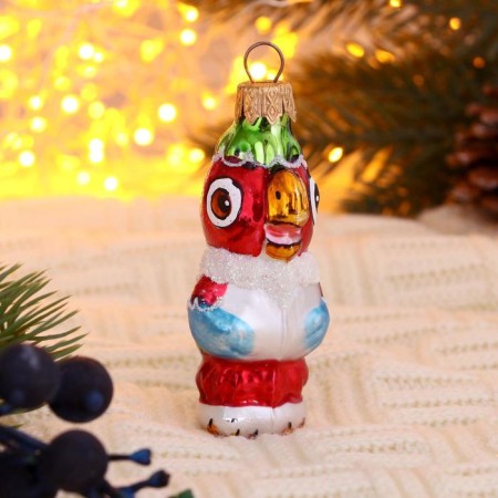 Christmas tree decoration "Cache Parrot" H-9 cm