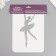 Plastic stencil "Ballerina", 16x24 cm